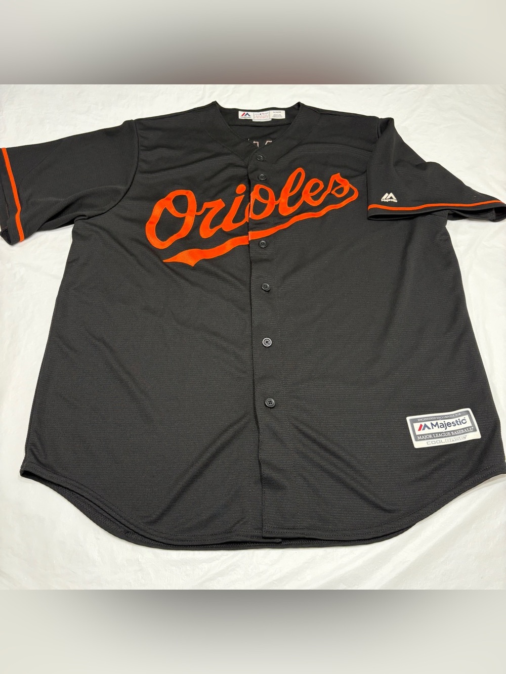 Baltimore Orioles Adam Jones #10 Jersey Black MLB Majestic Cool Base Men’s XL